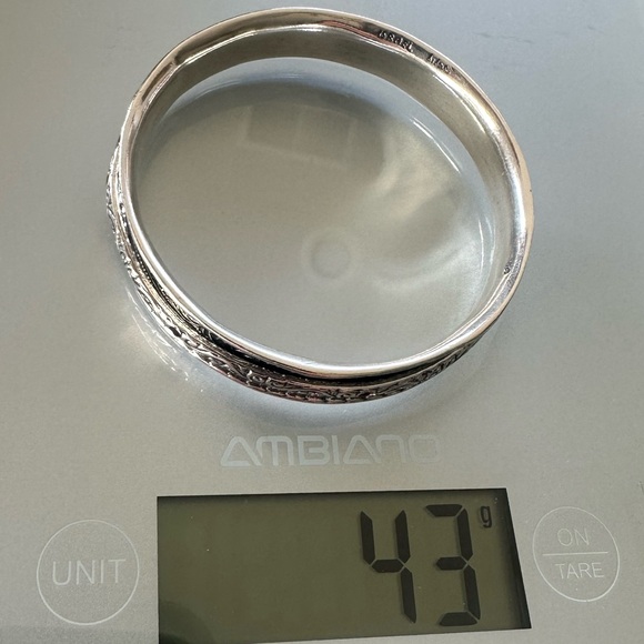 Passage to Israel, spinner bangle bracelet, Garnet, 925 Sterling silver  - Picture 15 of 16